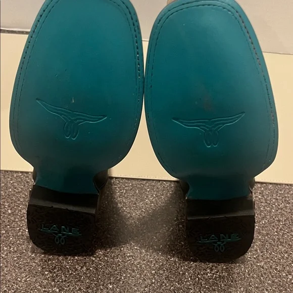 Lane Boots - Classic Square Boot - Jet Black and Pale Ivory - Striking, Stylish - Picture 10 of 10